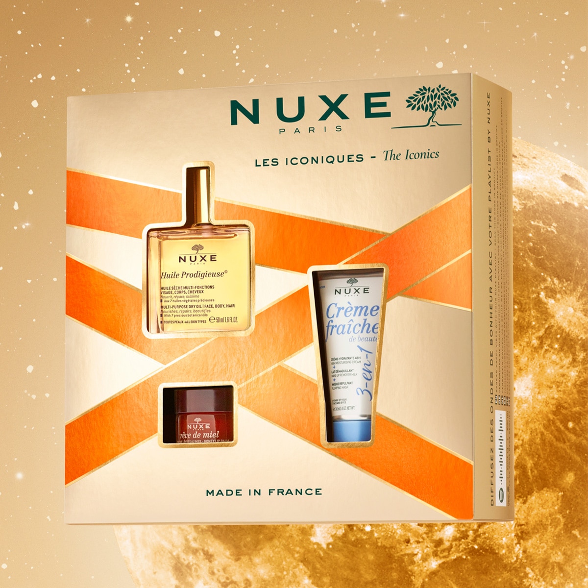 KIT NAVIDEÑO CON LOS PRODUCTOS ICÓNICOS NUXE